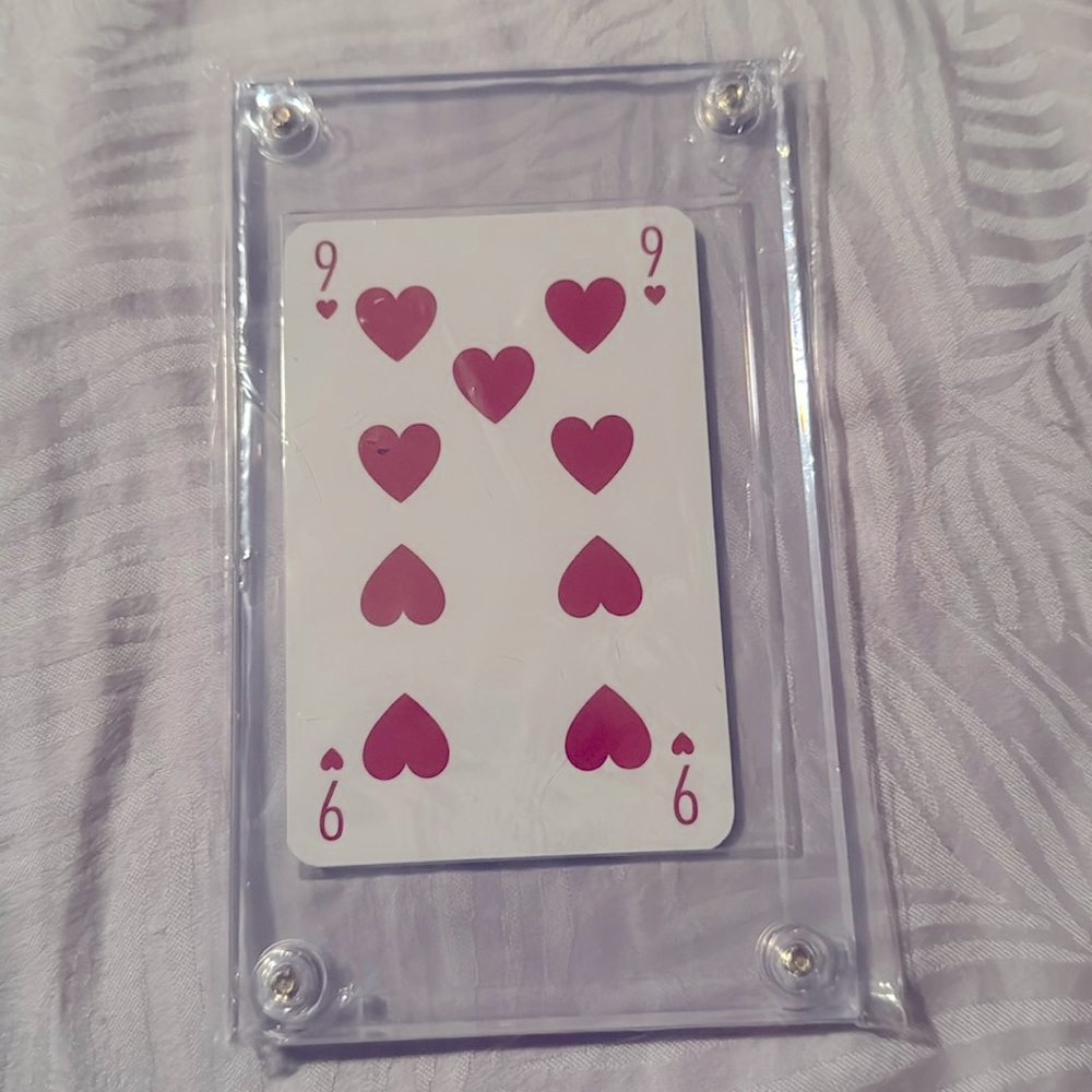 Louis Vuitton Jeu De Cartes Blue Monogram Playing Card NINE OF HEARTS